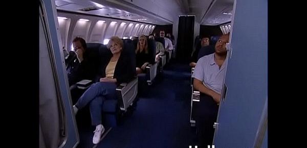  Juli Ashton fucks ginger linn in an airplane